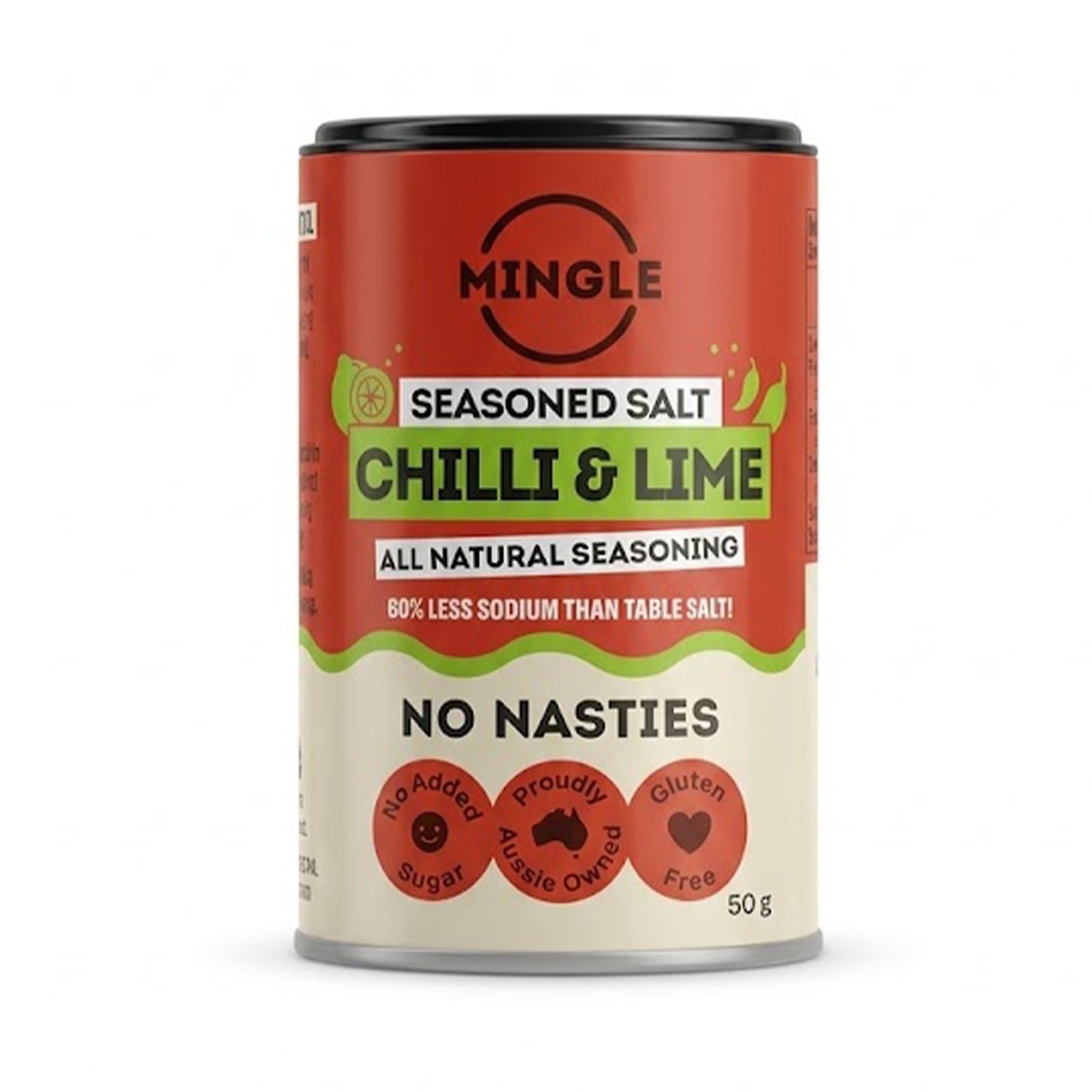 Mingle All Natural Seasoning Chilli & Lime 50g
